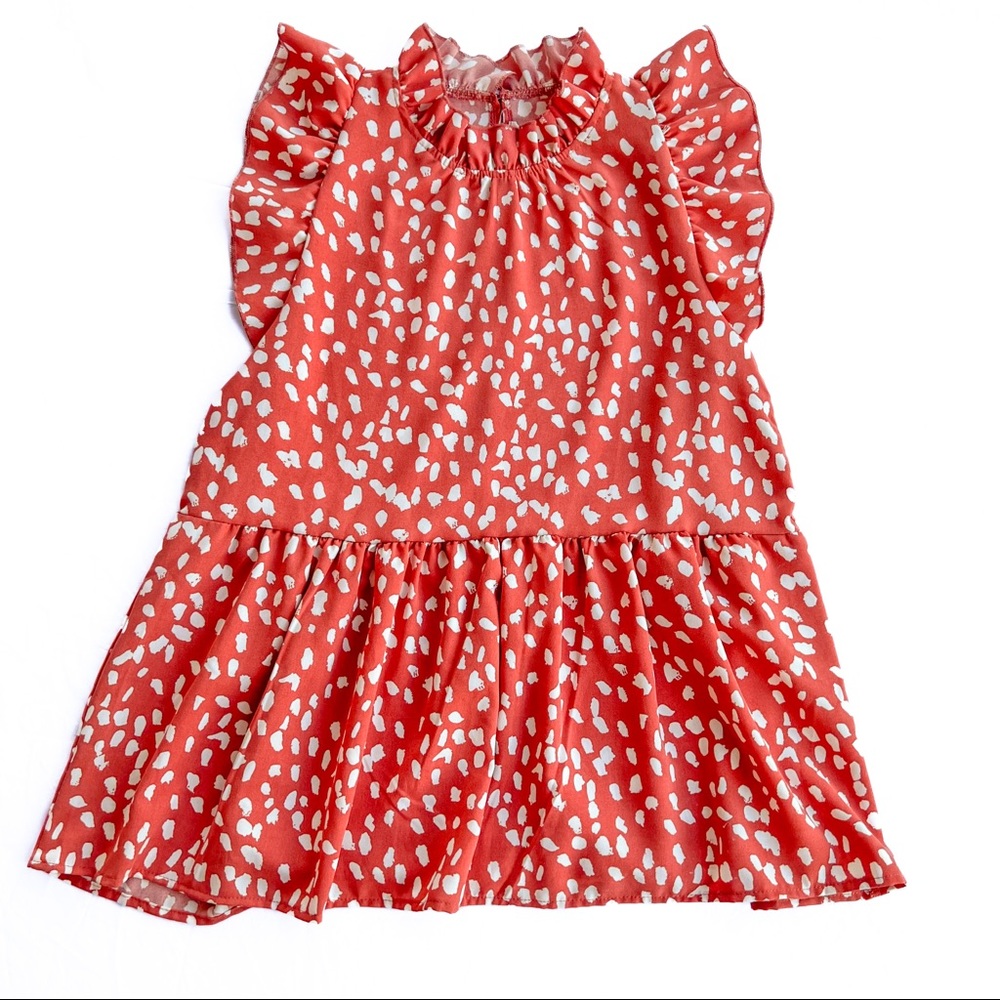 Entro Anthropologie style ruffle sleeveless blouse